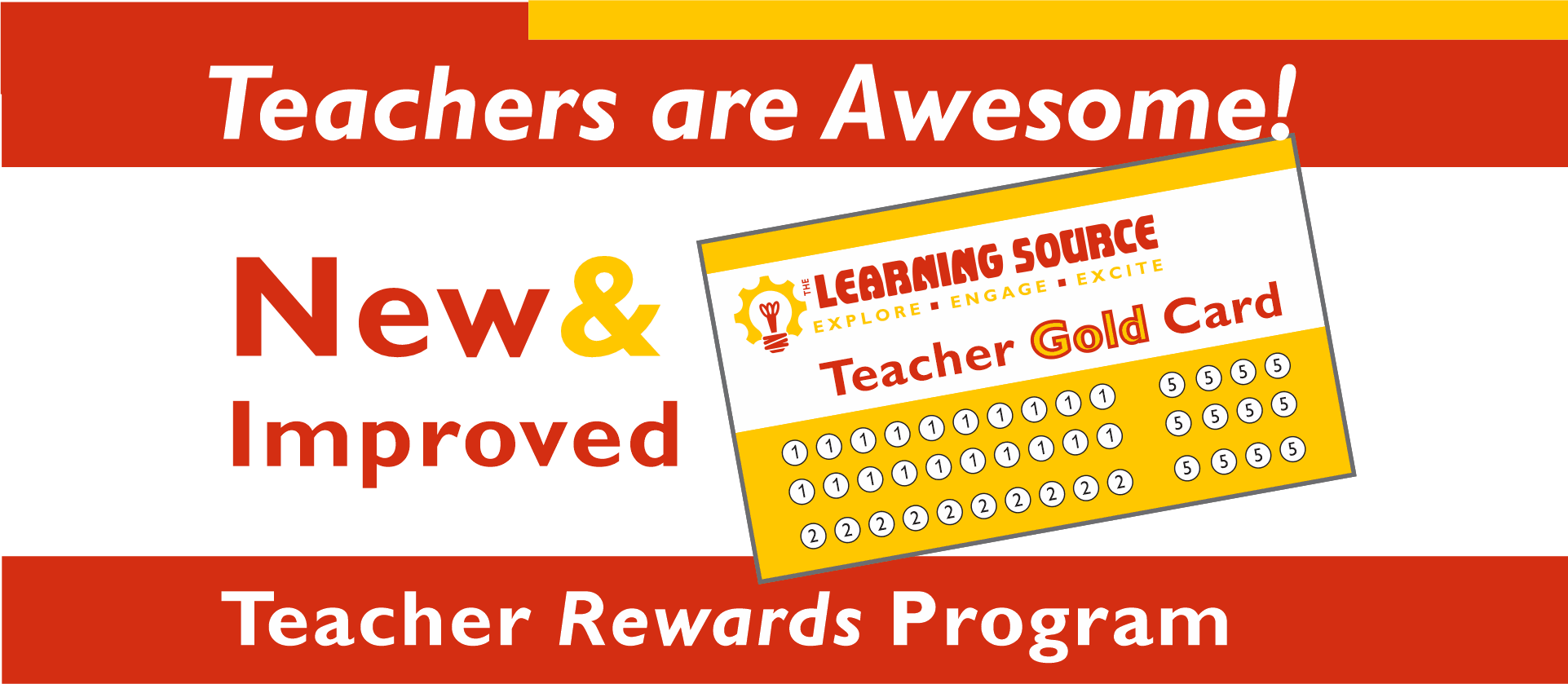 Teacher Gold Card Teacher Rewards Program New and Improved