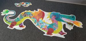 Leon the Dragon Djeco Giant Floor Puzzle